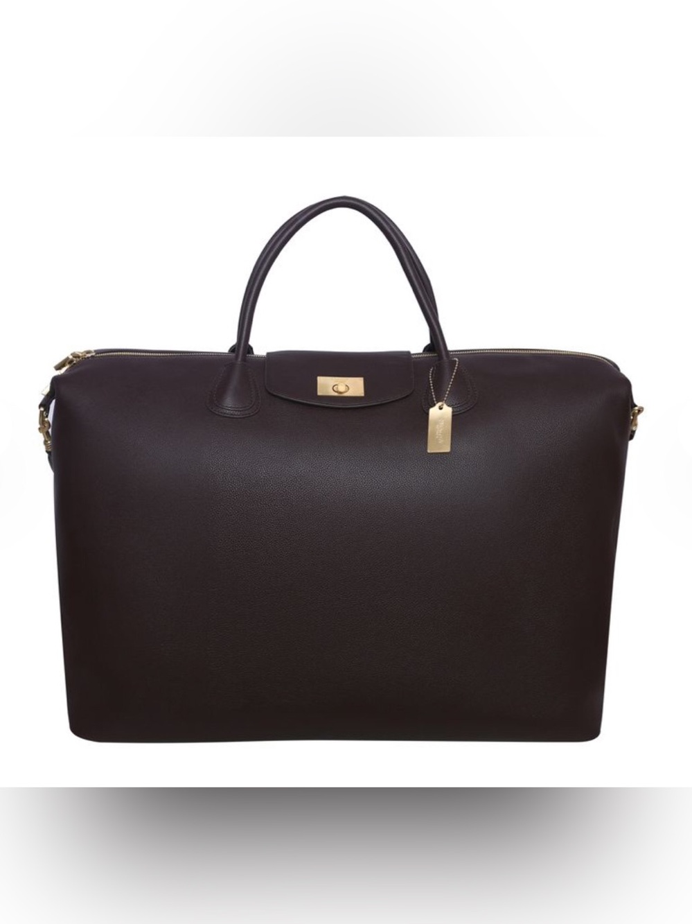 🤎Moncrief London Dark Brown Leather Travel Tote 🤎